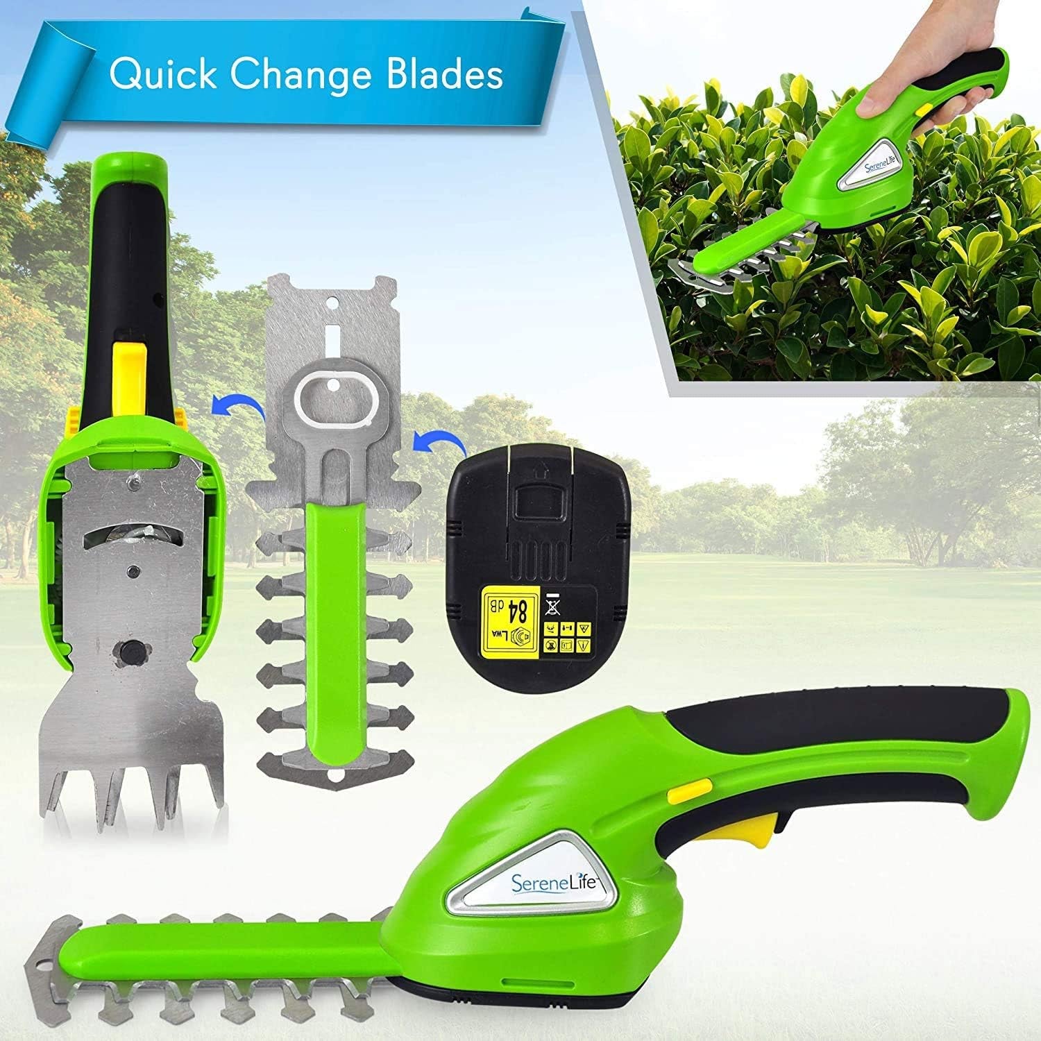 Transform Your Garden with the 2-in-1 Cordless Hedge Trimmer & Grass Shear – Effortless Cutting and Precision Control!