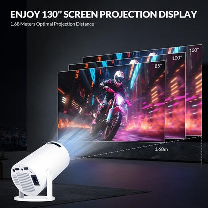 Revolutionize Your Home Theater Experience with the HY300 PRO+ LCD Smart Short Throw Projector - Stunning 4K Decoding, Built-In Wi-Fi, and 100-Inch Projection!