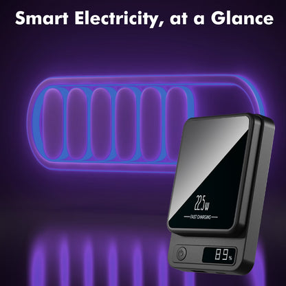 Revolutionary Magnetic Portable Power Bank 10000mAh with LED Display & Fast Charging for iPhone 12-17 Series