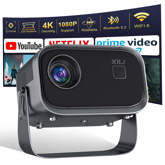 Experience Cinema Anywhere: Mini 4K Portable Projector with WiFi for Outdoor Movie Nights