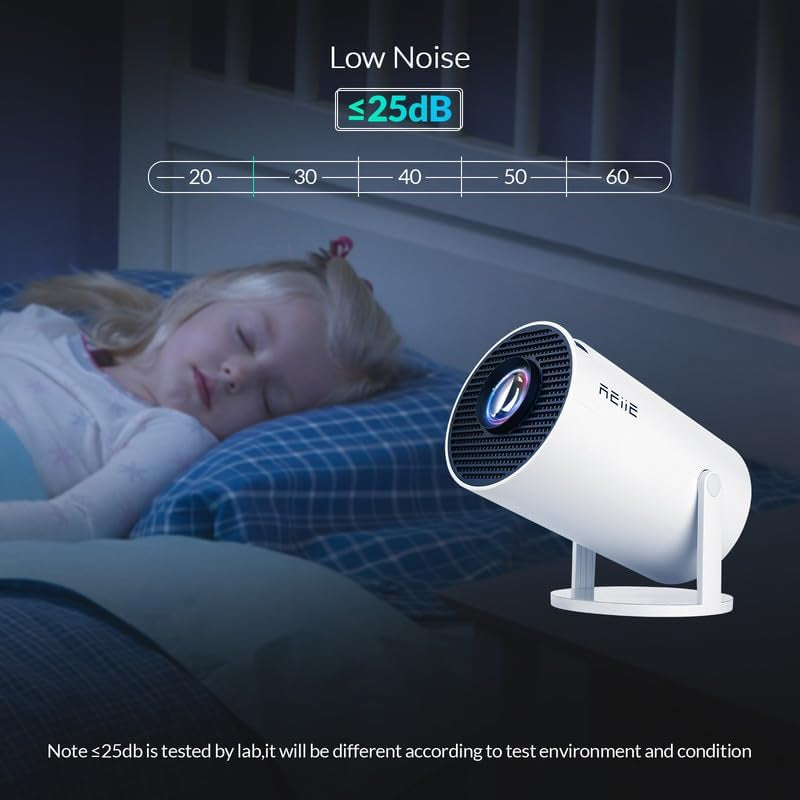 Revolutionize Your Home Theater Experience with the HY300 PRO+ LCD Smart Short Throw Projector - Stunning 4K Decoding, Built-In Wi-Fi, and 100-Inch Projection!
