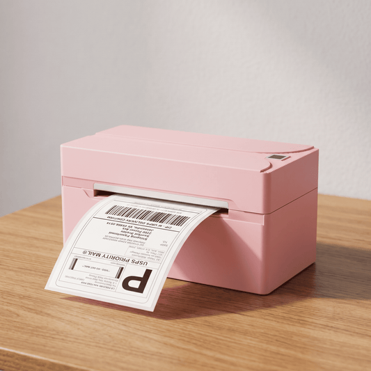 Revolutionize Your Shipping with the Portable Pink N40 Bluetooth Thermal Label Printer - Perfect for Small Businesses and Home Use!