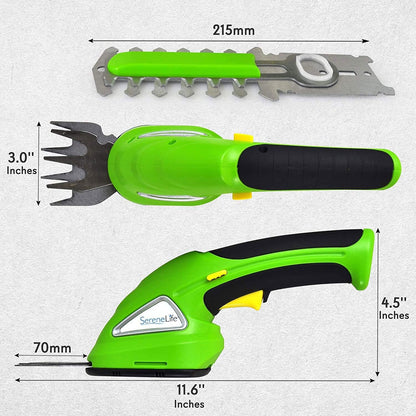 Transform Your Garden with the 2-in-1 Cordless Hedge Trimmer & Grass Shear – Effortless Cutting and Precision Control!