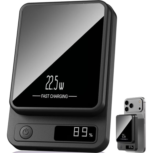 Revolutionary Magnetic Portable Power Bank 10000mAh with LED Display & Fast Charging for iPhone 12-17 Series