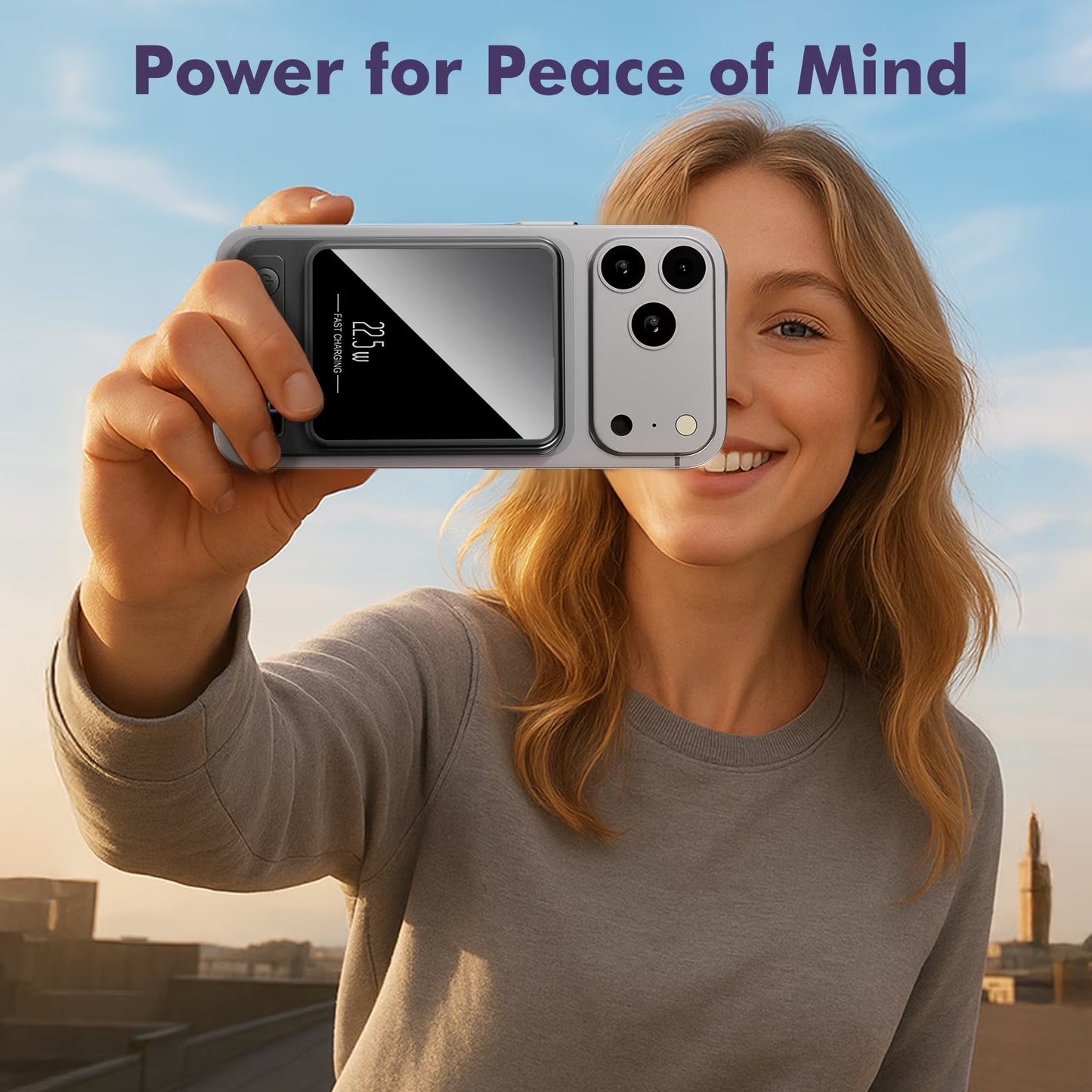 Revolutionary Magnetic Portable Power Bank 10000mAh with LED Display & Fast Charging for iPhone 12-17 Series