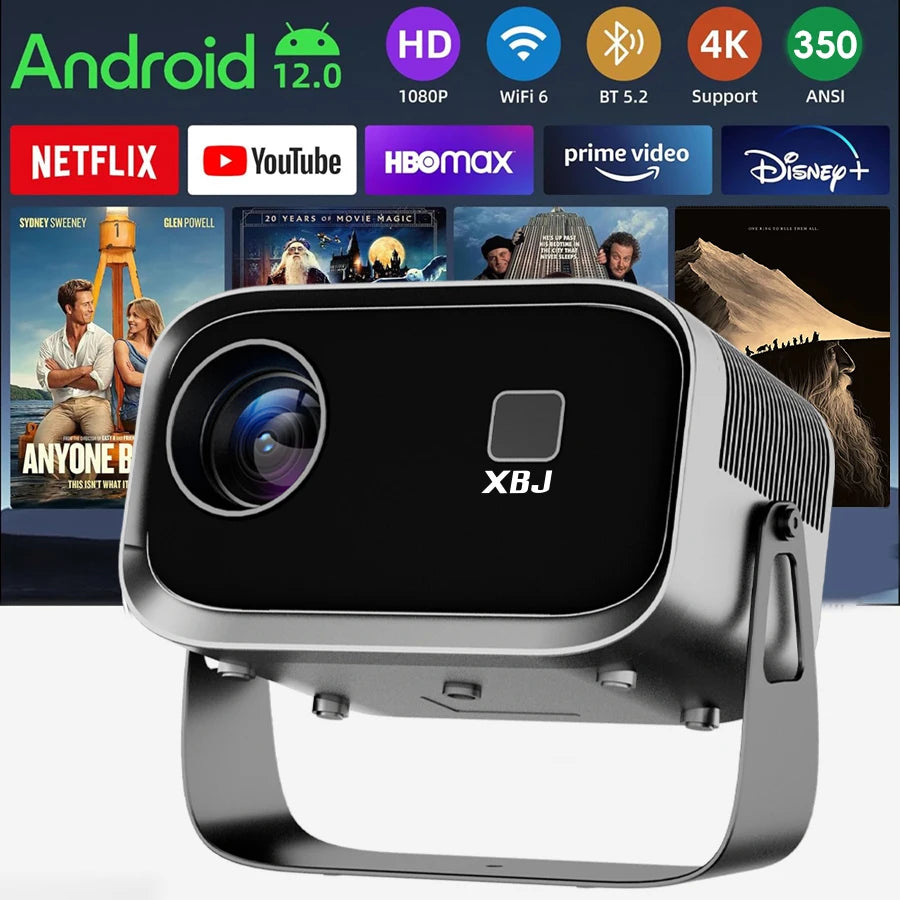 Experience Cinema Anywhere: Mini 4K Portable Projector with WiFi for Outdoor Movie Nights
