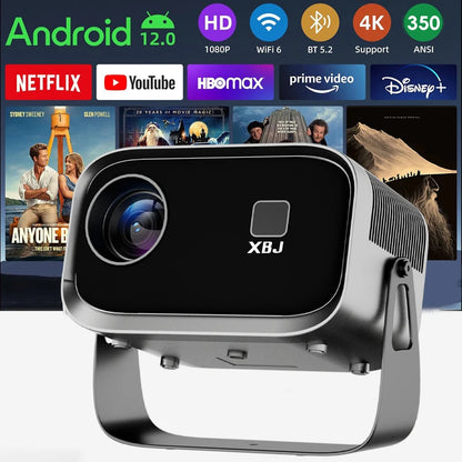 Experience Cinema Anywhere: Mini 4K Portable Projector with WiFi for Outdoor Movie Nights