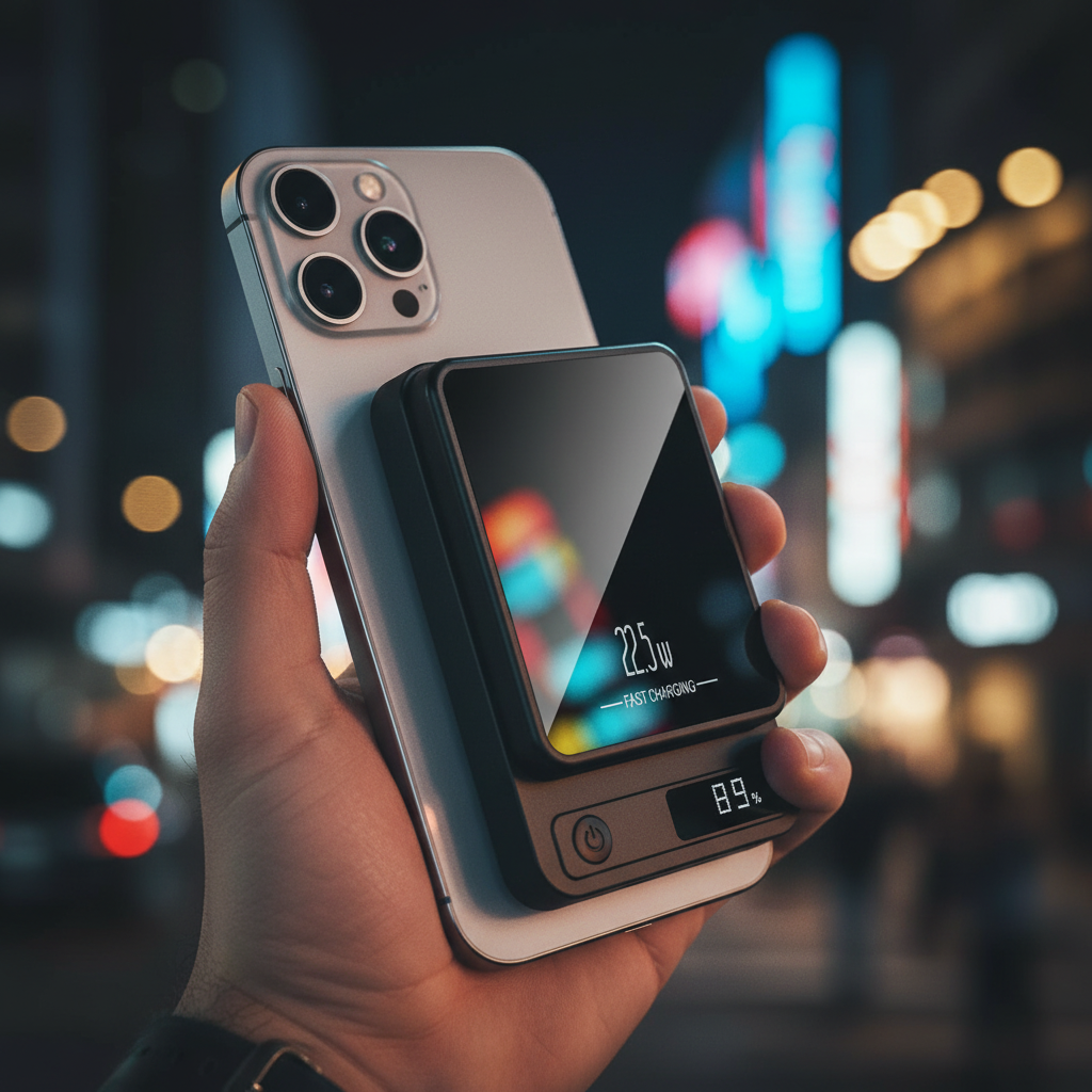 Revolutionary Magnetic Portable Power Bank 10000mAh with LED Display & Fast Charging for iPhone 12-17 Series