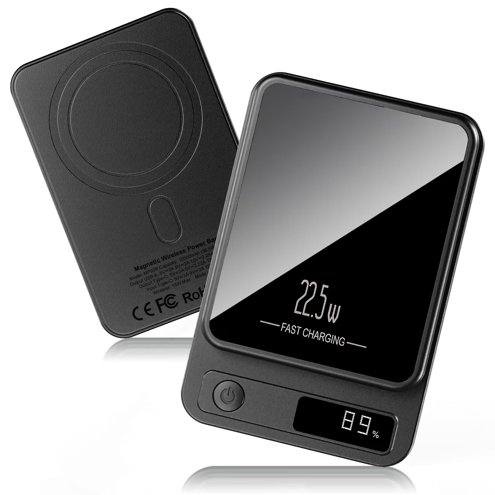 Revolutionary Magnetic Portable Power Bank 10000mAh with LED Display & Fast Charging for iPhone 12-17 Series
