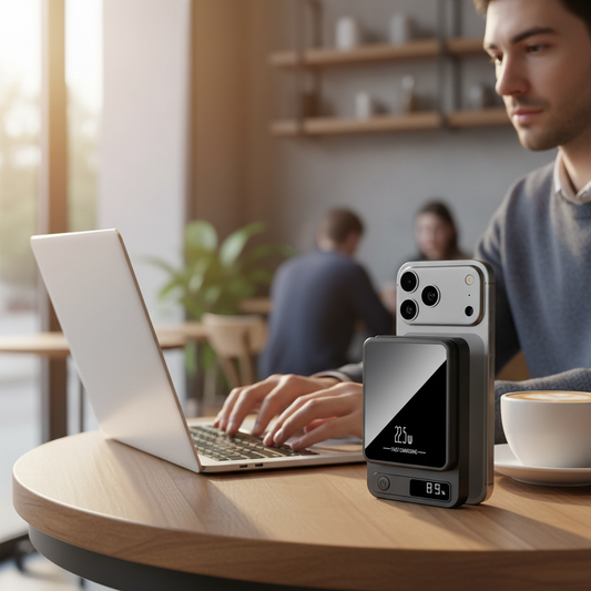 Revolutionary Magnetic Portable Power Bank 10000mAh with LED Display & Fast Charging for iPhone 12-17 Series
