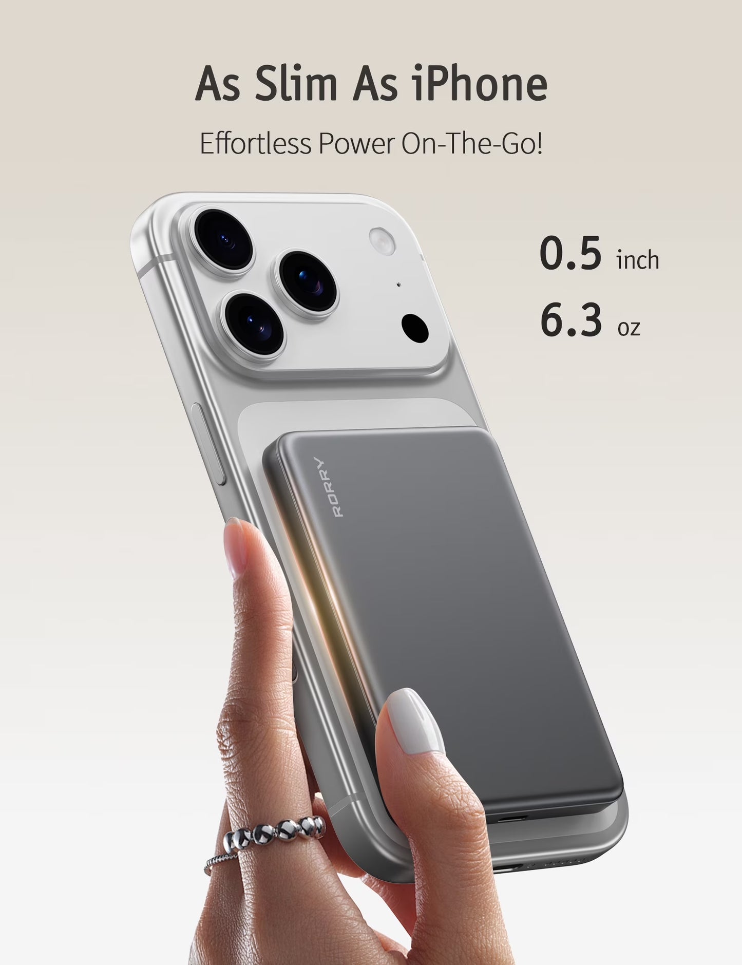Ultra Slim 10000mAh Magnetic Wireless Power Bank - Fast Charging for On-the-Go Convenience