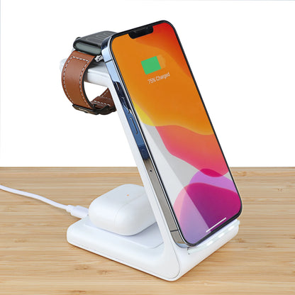 3-In-1 Wireless Charging Station for Iphone, Apple Watch, and Airpods
