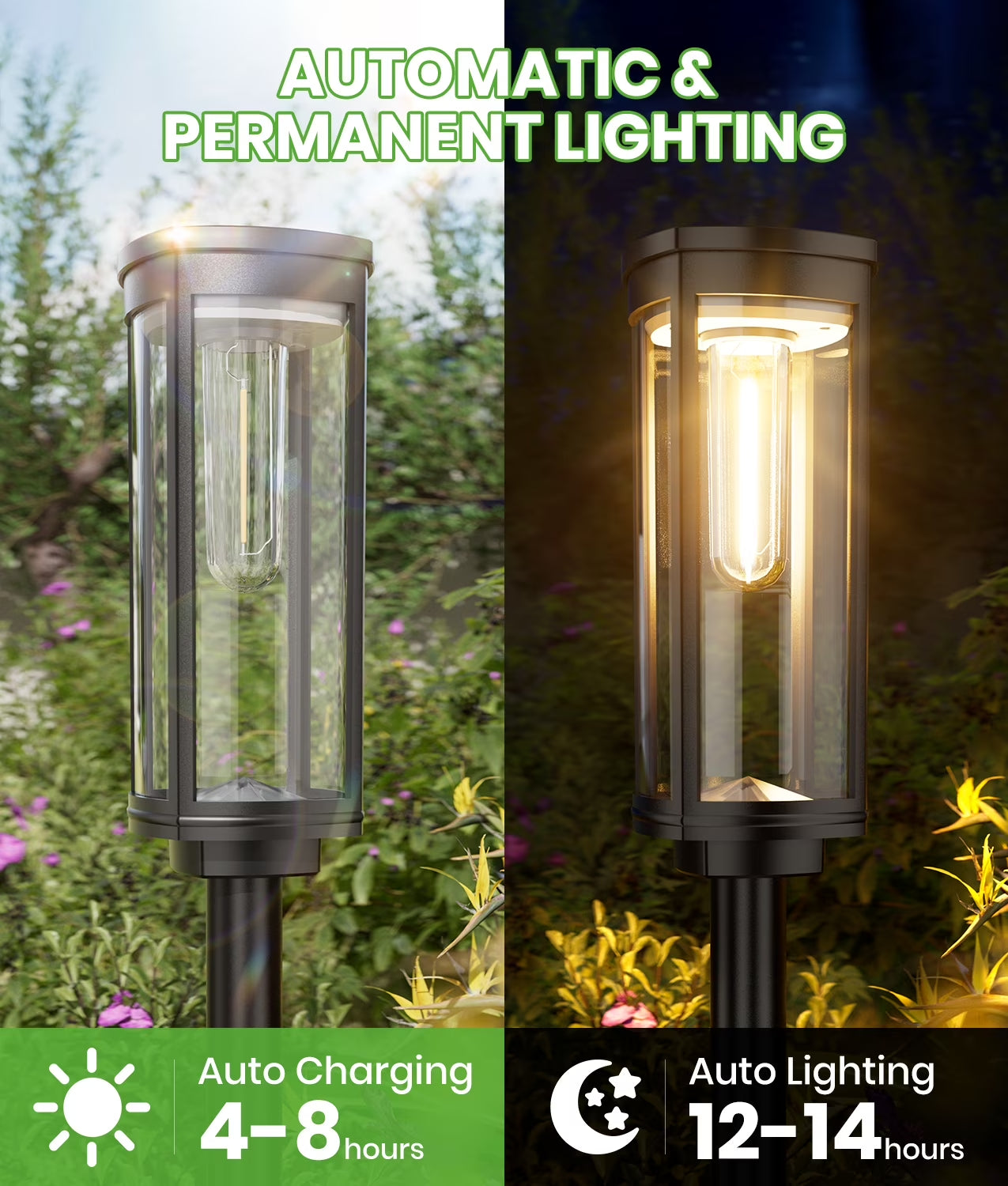 Illuminate Your Outdoors with Our Premium Solar Pathway Lights - 2 Pack Waterproof and Stylish!