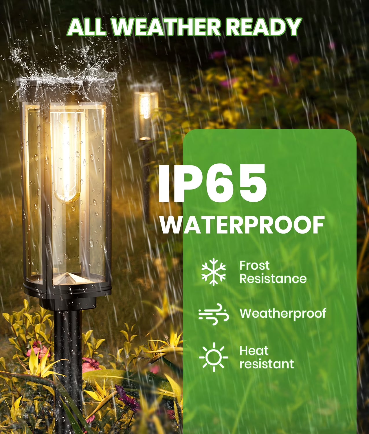 Illuminate Your Outdoors with Our Premium Solar Pathway Lights - 2 Pack Waterproof and Stylish!
