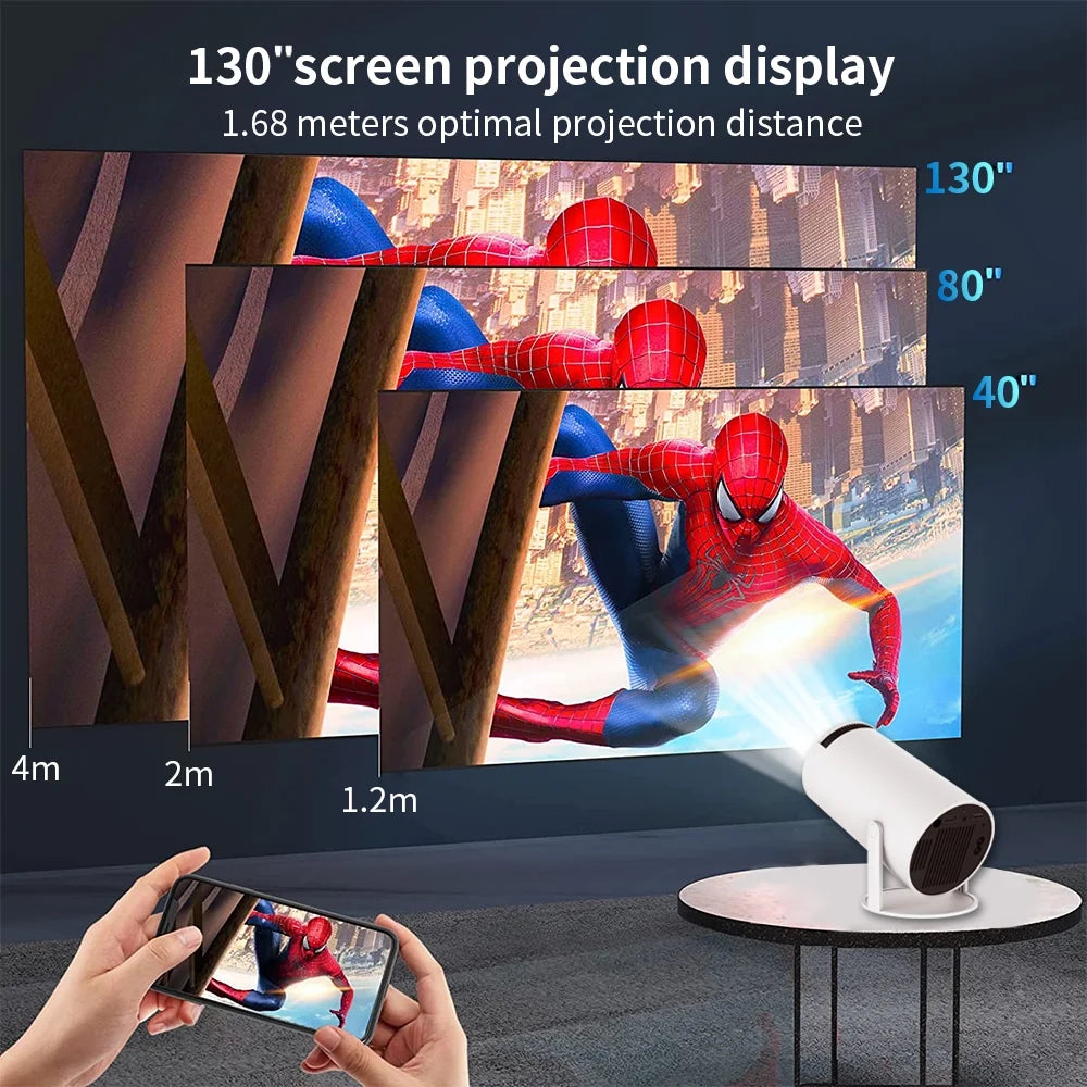 Projector 4K 1080P with Bluetooth and Wifi 6, Auto Correction/Focus