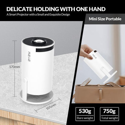 Revolutionize Your Home Theater Experience with the HY300 PRO+ LCD Smart Short Throw Projector - Stunning 4K Decoding, Built-In Wi-Fi, and 100-Inch Projection!